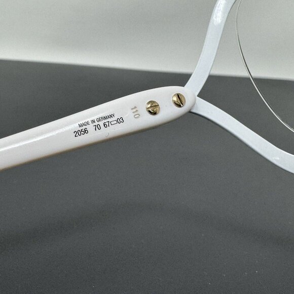 Christian Dior Vintage Sunglasses White 2056 70 Size 67mm No Lenses - Picture 7 of 16